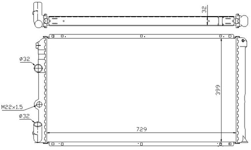 [06918] RAD. RENAULT MASTER II (98) 1.9D / 2.2D / 2.8D