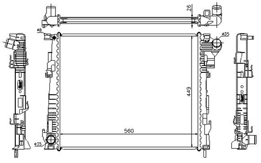 [06922] RAD. RENAULT TRAFFIC (01) 2.0DCi