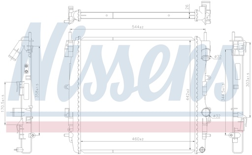 [06923] RAD. RENAULT KANGOO (03) 1.5DCi +/-