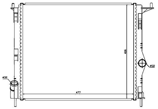 [06935] RAD. DACIA LOGAN II/SANDERO (08) 1.2/1.4i/1.6i