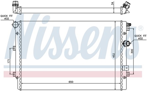 [07025] RAD. SEAT ALHAMBRA (10) 1.4TSi / 2.0TDi