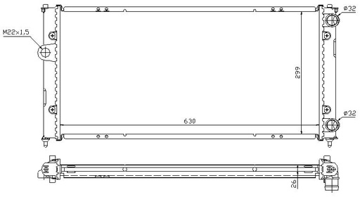 [07030] RAD. SEAT IBIZA/CORDOBA II (93) -1.6/1,8/1.9D