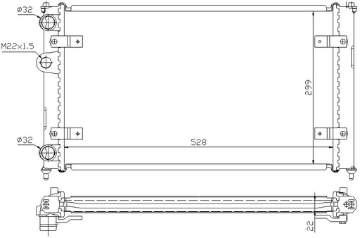 [07040] RAD. SEAT IBIZA II/INCA/VW POLO (93) 1.4/1.6