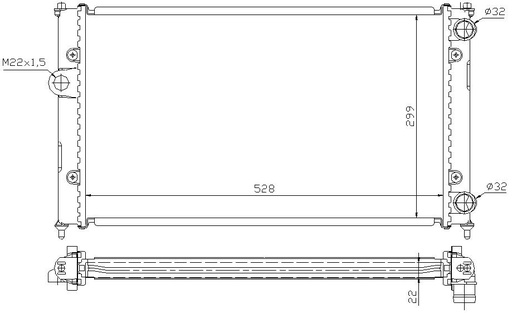 [07045] RAD. SEAT IBIZA/CORDOBA (93-00) 1,6i/1,8i