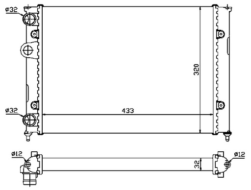 [07051] RAD. VW GOLF III/JETTA/VENTO (91) 1.4/1.6