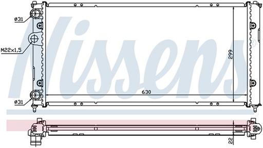 [07060] RAD. SEAT IBIZA/INCA/CORDOBA (93) 1.9D/2.0