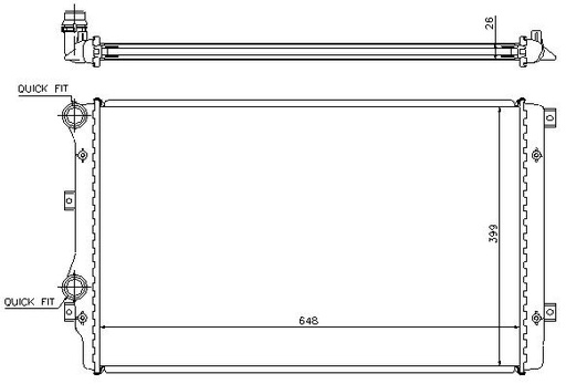[07067] RAD. SKODA OCTAVIA (04) 1.9TDi