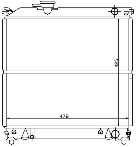 [07203] RAD. SUZUKI VITARA (88) +/-1,6 16v