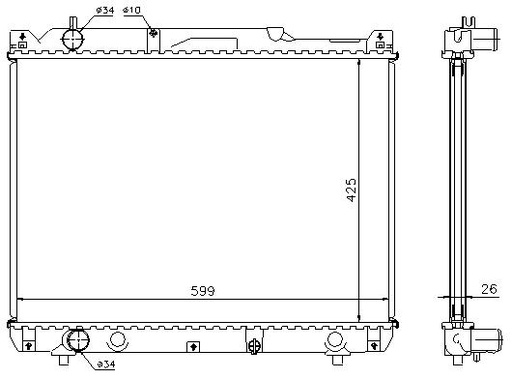 [07212] RAD. SUZUKI GRAND VITARA (97) +/- 2.0HDi