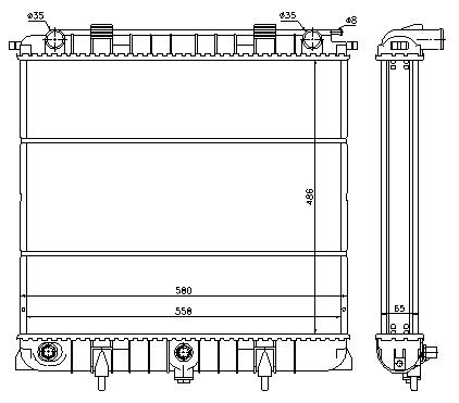 [07220] RAD. RANGE ROVER (94) +/-2.5TD