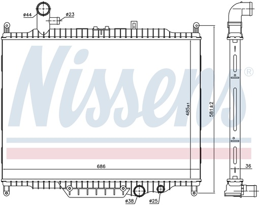 [07227] RAD. LAND ROVER DISCOVERY (09) 3,0TD