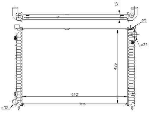 [07232] RAD. LAND ROVER FREELANDER (97) +/-1.8i