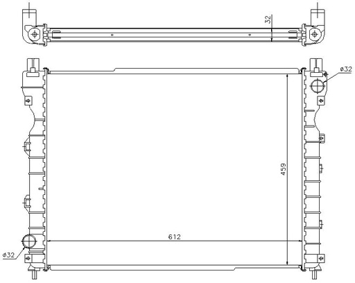 [07236] RAD. LAND ROVER FREELANDER (97) +/-1.8/2.0TD4/2.5i
