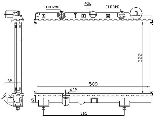 [07237] RAD. ROVER/MG (95) +/-ZR/200/25 DIESEL