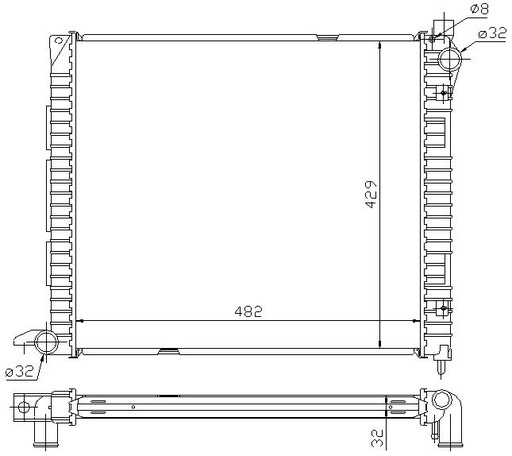 [07239] RAD. LAND ROVER FREELANDER (97) +/-2.0TD