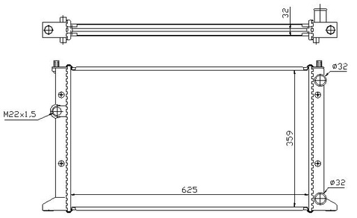 [07341] RAD. VAG (92) +/-GOLF/CABRIO/JETTA/VENTO