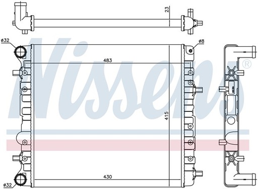[07361] RAD. VW FOX (05) - 1.4i 16v / 1.6i 16v