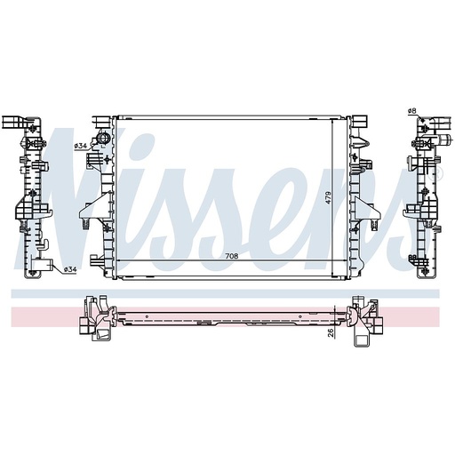 [07405] RAD. VW TRANSPORTER T5 (09) 2,0TDi / 2,0TSi