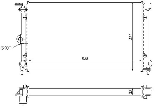 [07410] RAD. VAG (83) - POLO/PASSAT 1.3/1.6D/1.8