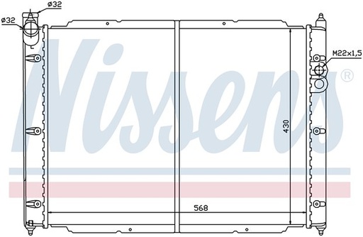 [07420] RAD. VW TRANSPORTER T3 (82) +/- 1.6D/1.9/2.1
